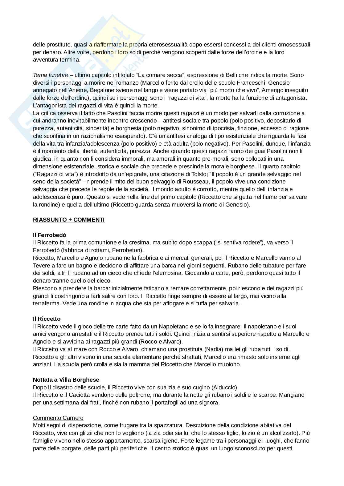 Appunti Letteratura italiana contemporanea, 42 pagine Pag. 2