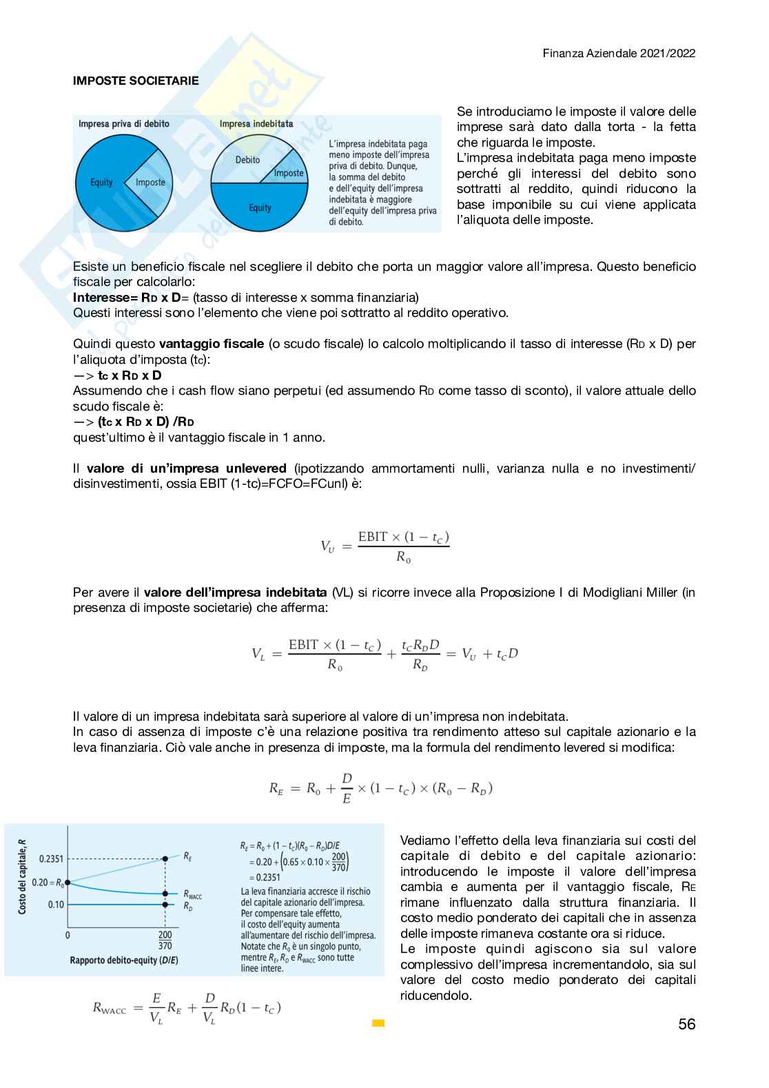 Appunti di Finanza aziendale Pag. 56