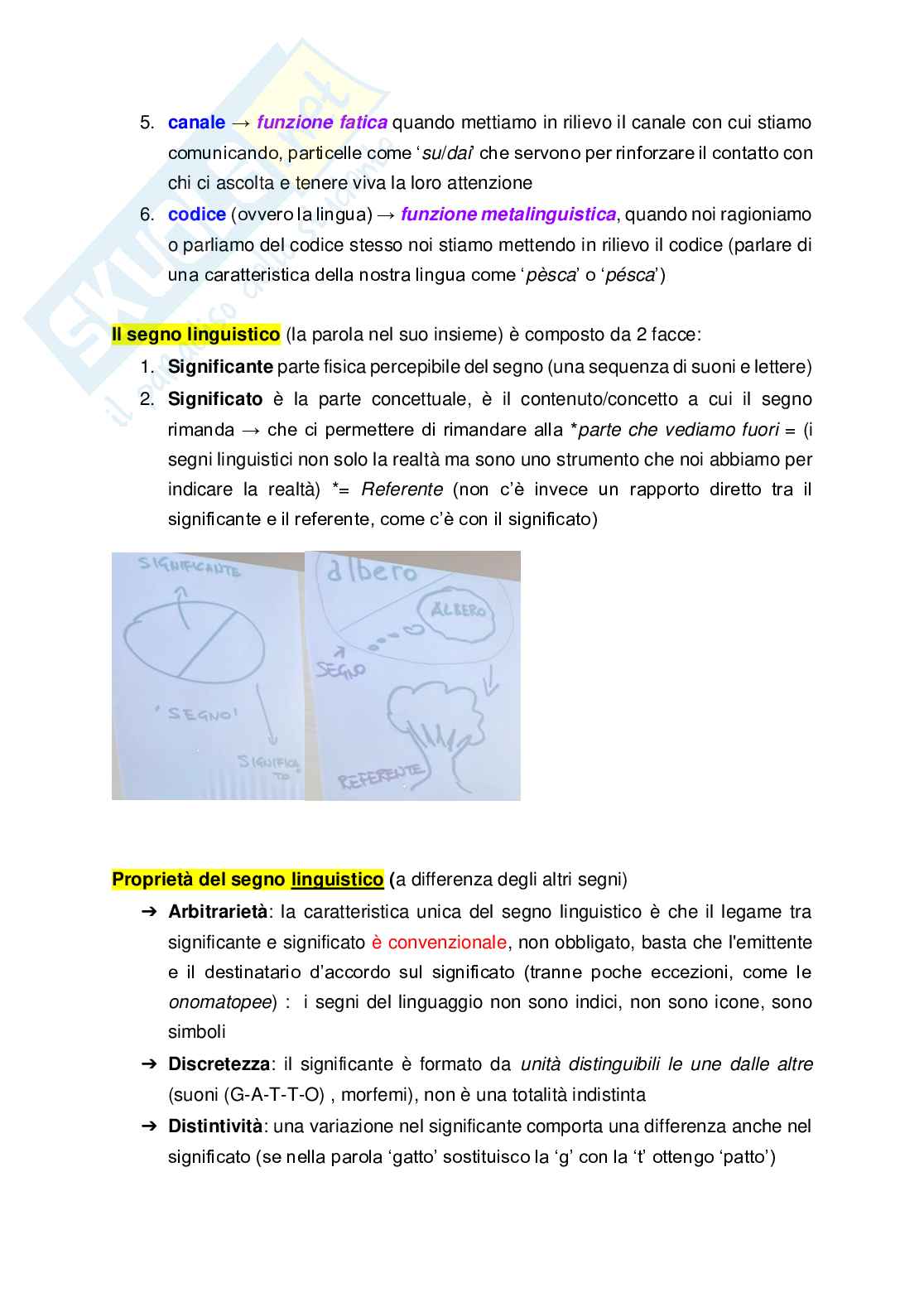 Riassunto esame Istituzioni di linguistica, Prof. Bertocci Davide, libro consigliato Le lingue e il linguaggio, Graffi, Scalise Pag. 6