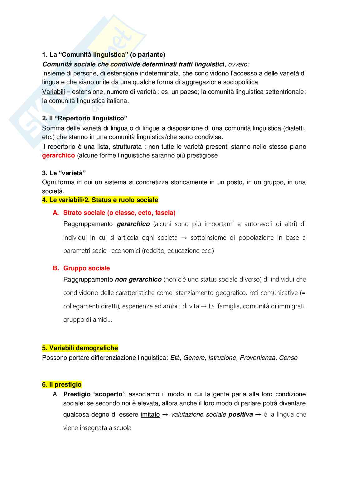 Riassunto esame Istituzioni di linguistica, Prof. Bertocci Davide, libro consigliato Le lingue e il linguaggio, Graffi, Scalise Pag. 86