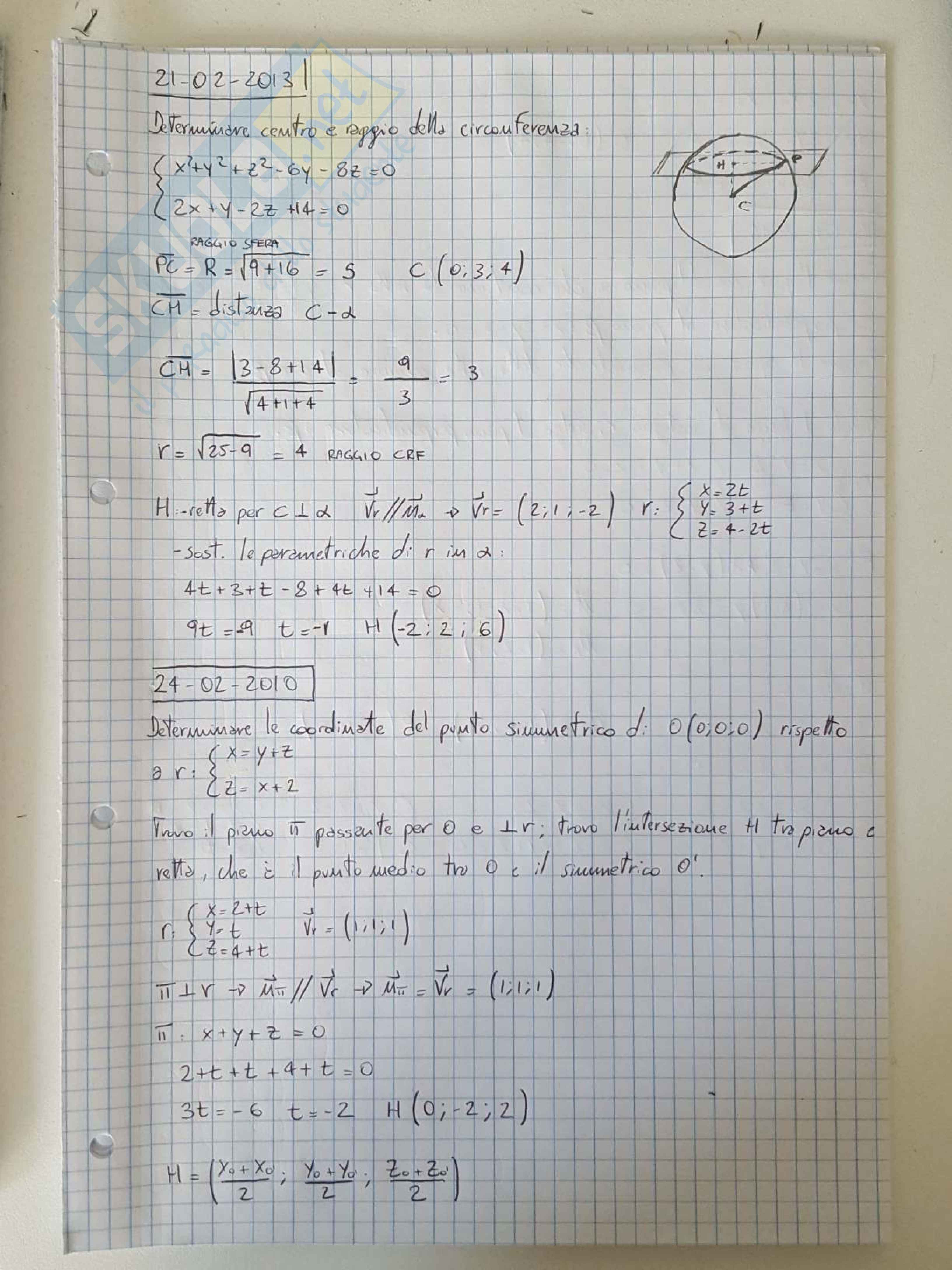 Appunti di Analisi e Geometria 1 - Esercitazione Pag. 101