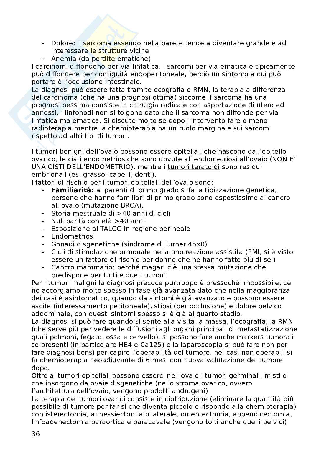 Ginecologia  Pag. 36