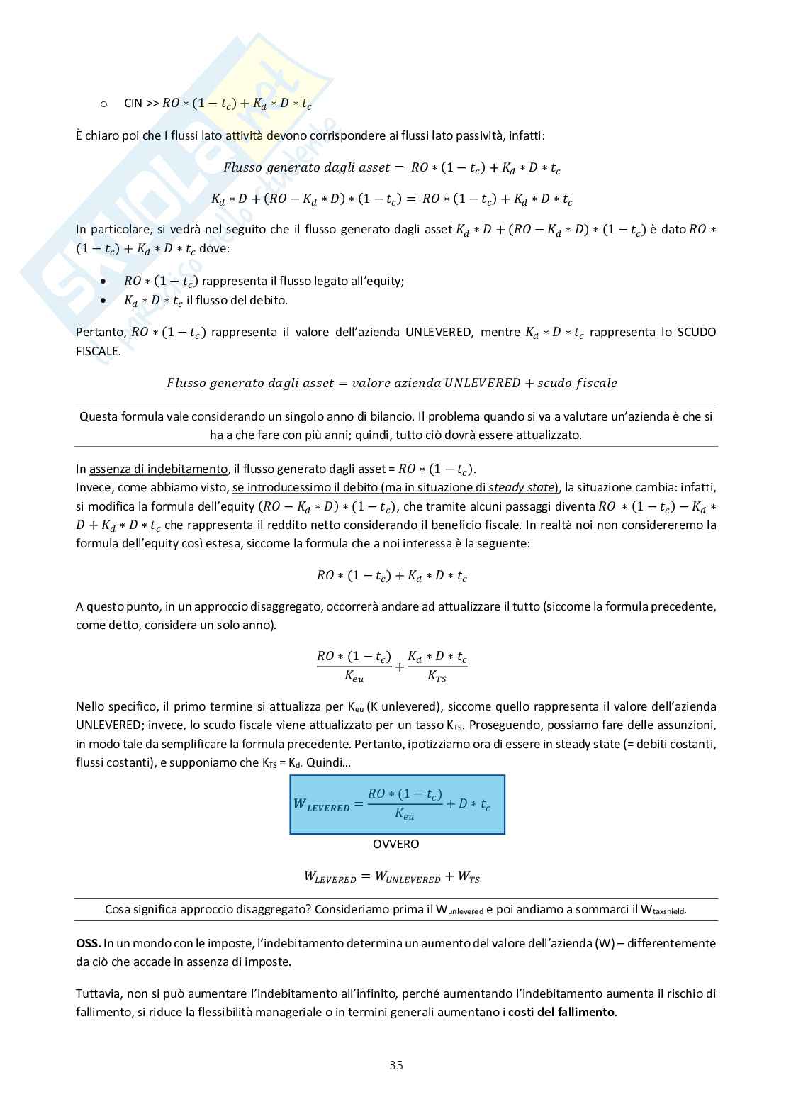 Appunti completi di Valutazione finanziaria  Pag. 36
