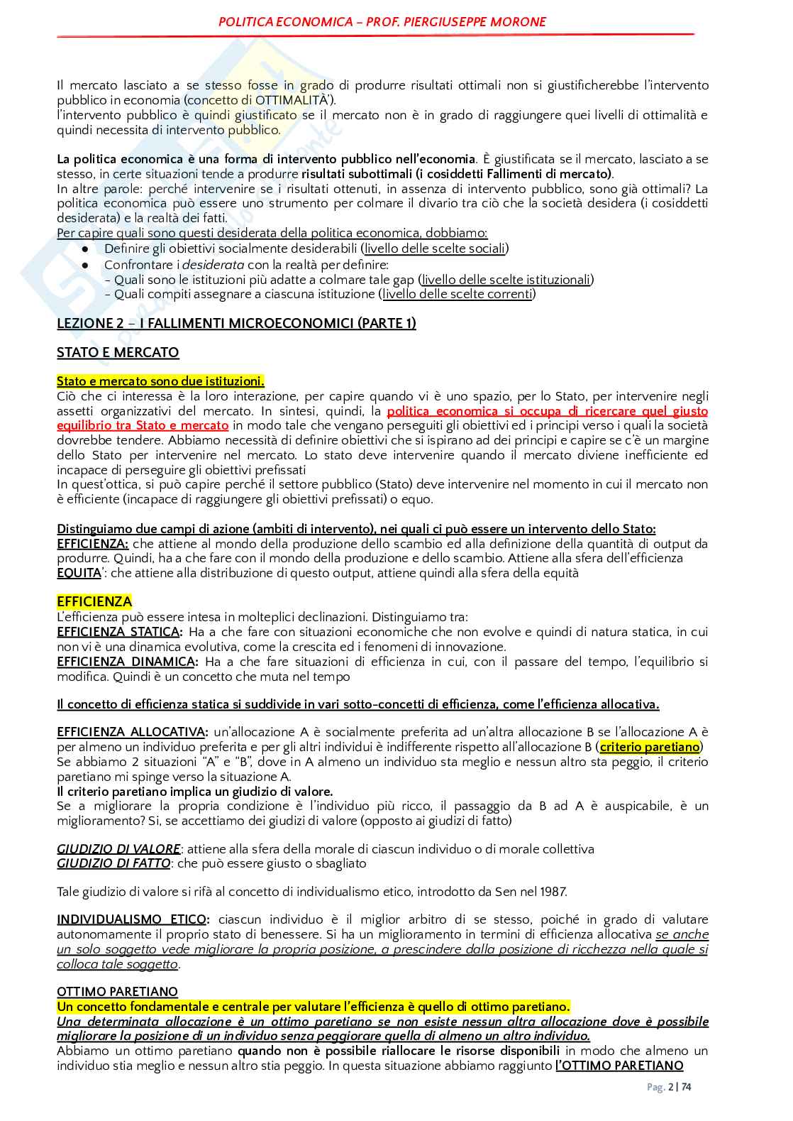 Politica economica  Pag. 2