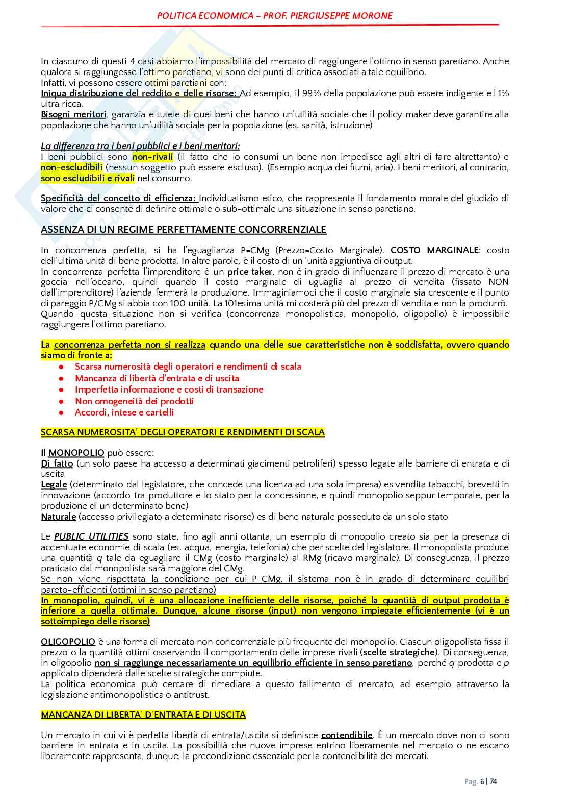 Politica economica  Pag. 6
