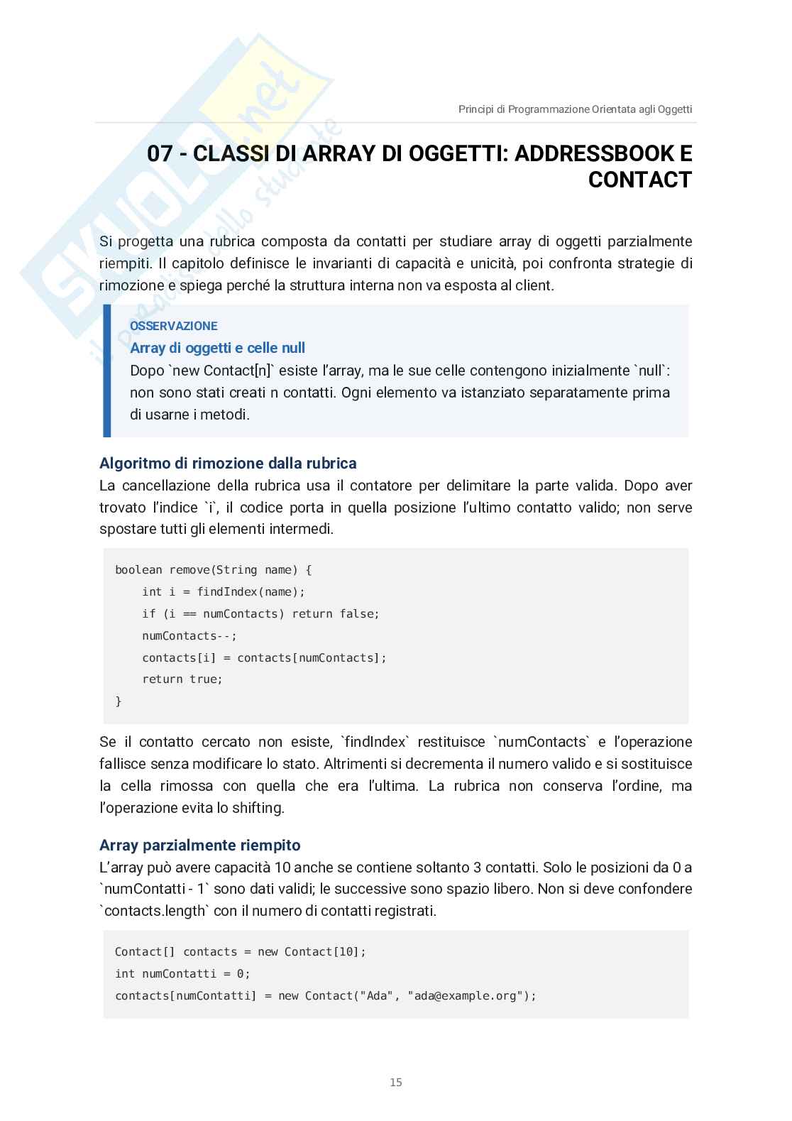 Appunti di Principi di programmazione orientata agli oggetti - Teoria Pag. 16