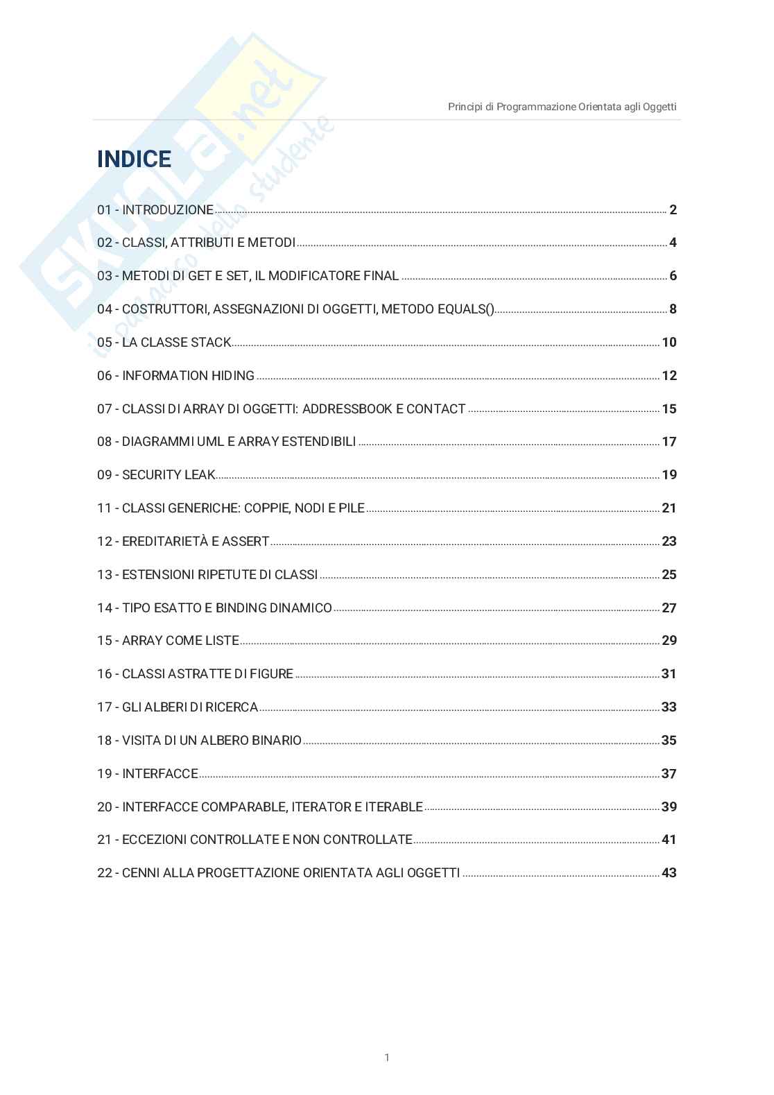 Appunti di Principi di programmazione orientata agli oggetti - Teoria Pag. 2