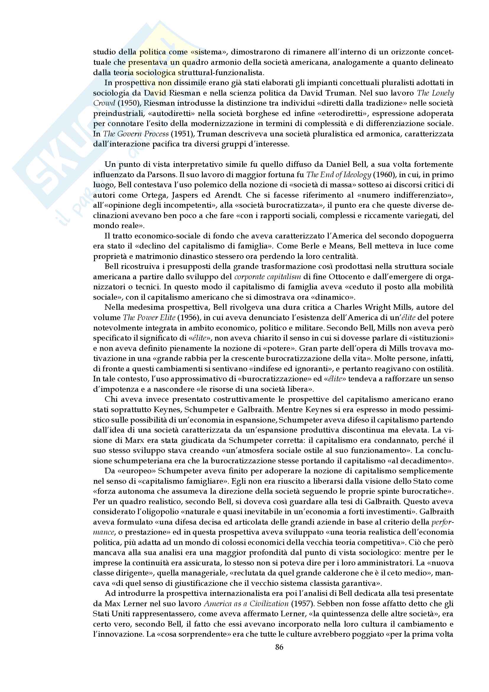Riassunto esame storia delle dottrine politiche, prof. Borgognone, libro consigliato "Tecnocrati del progresso" di G. Borgognone Pag. 86