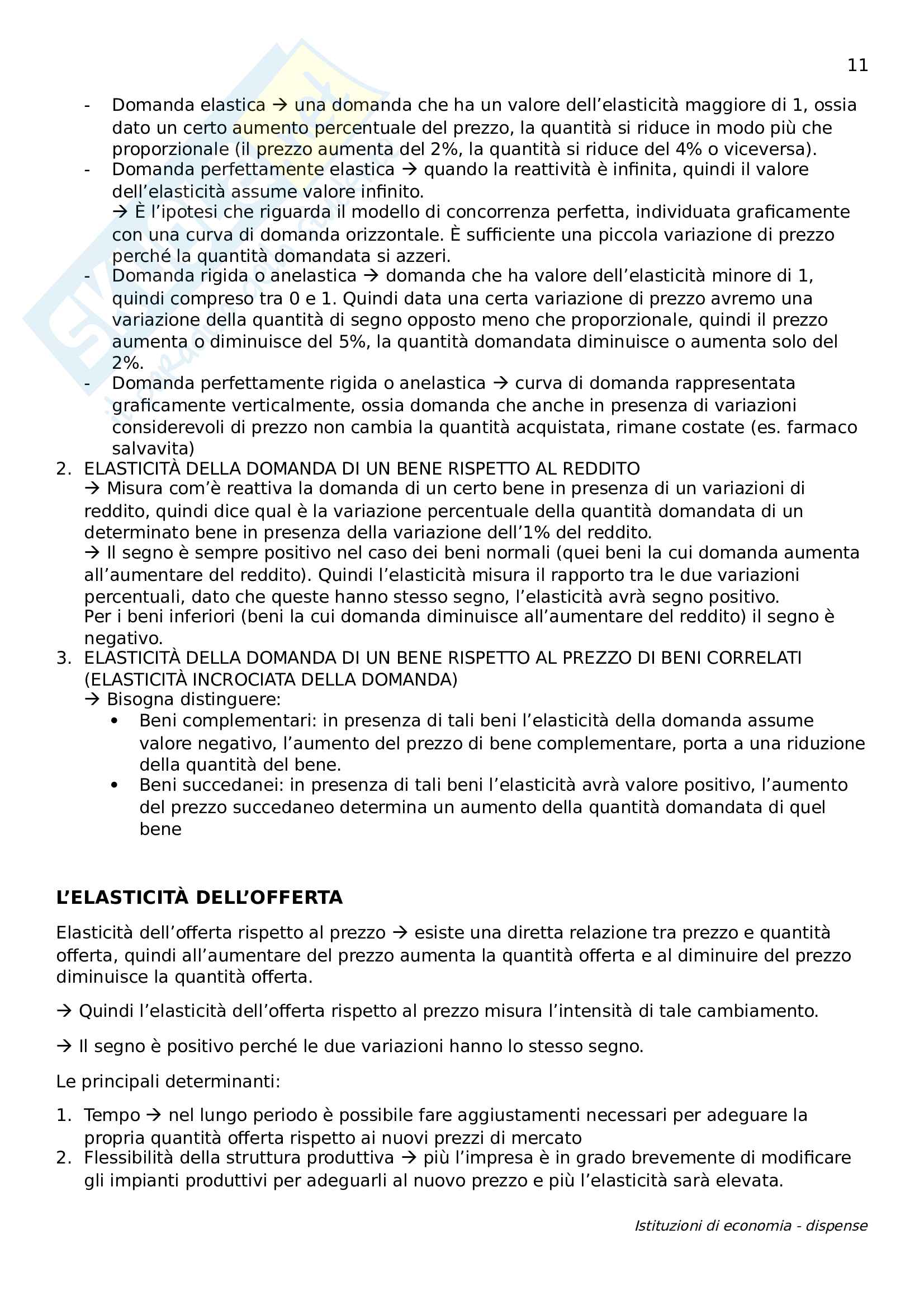 Istituzioni di economia Pag. 11