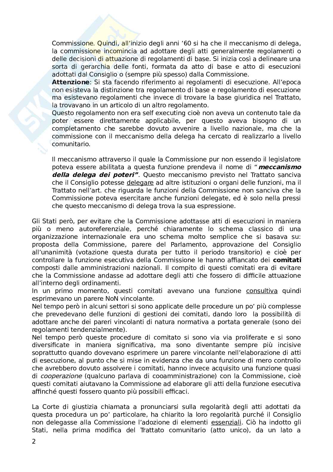 Schemi appunti Diritto dell'Unione Europea   Pag. 2
