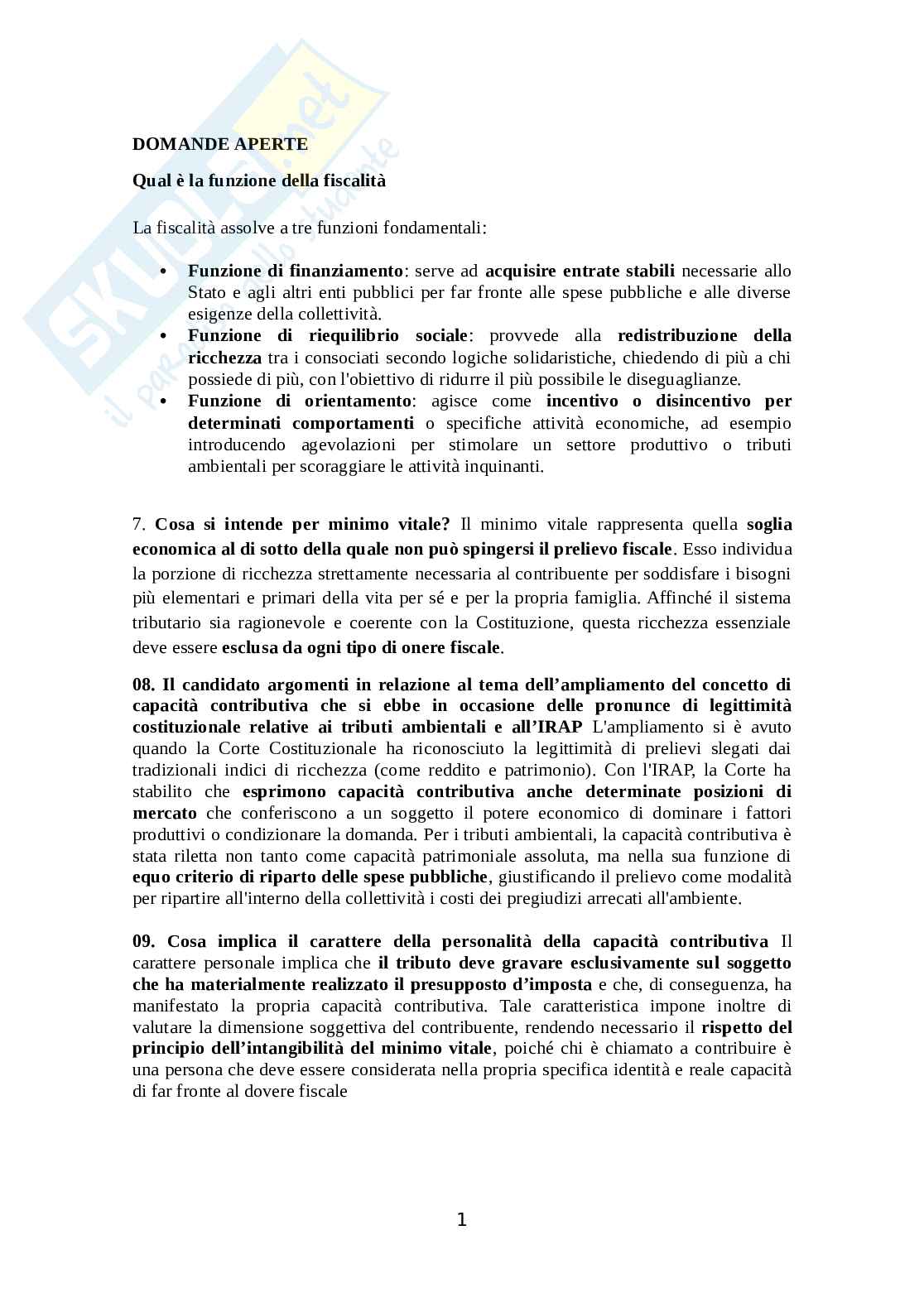 Diritto tributario Pag. 1