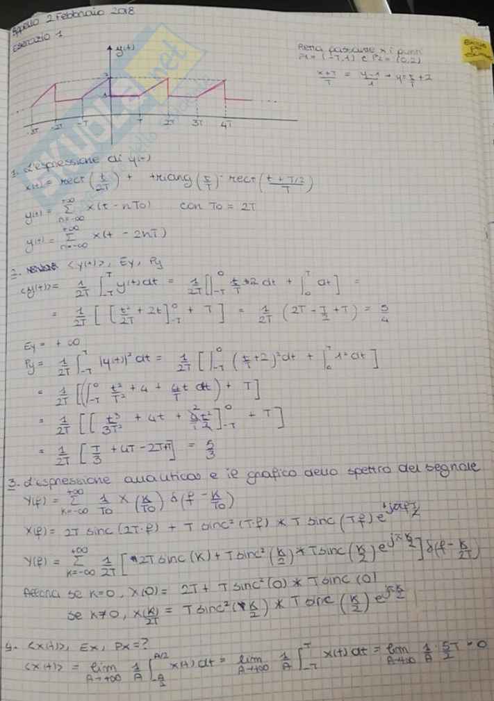 Esercizi di Teoria dei segnali  sui segnali determinati - Parte 1 Pag. 16
