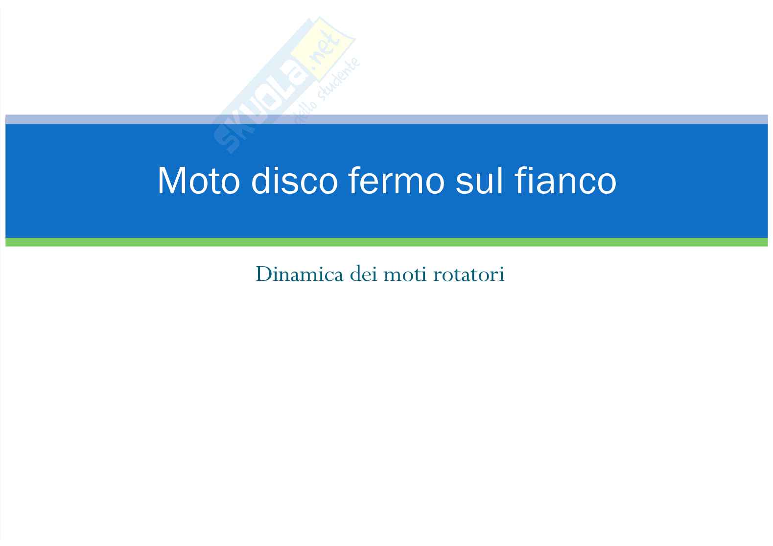 Moto disco fermo sul fianco Pag. 1