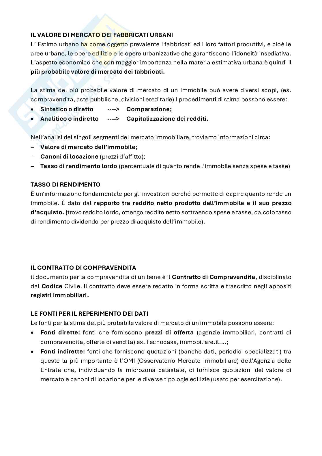 Appunti completi di Fondamenti di estimo ed economia per l'edilizia Pag. 41