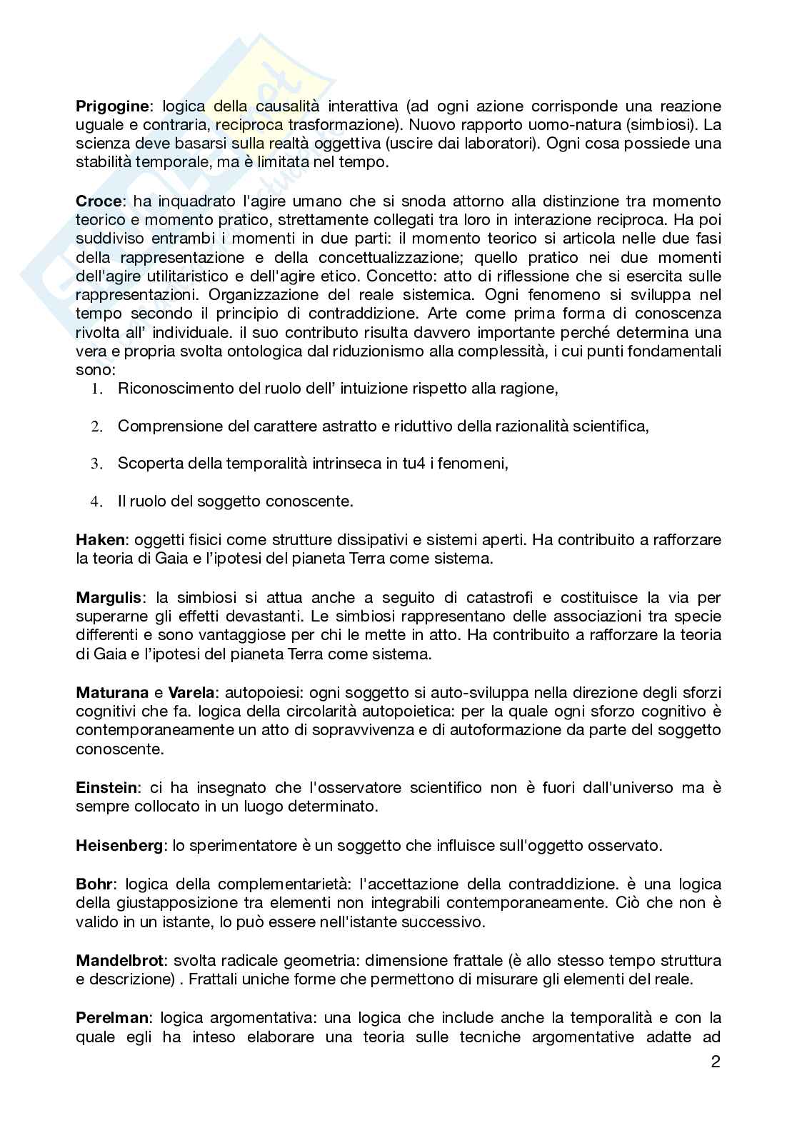 Autori, opere e concetti fondamentali sociologia della complessità Pag. 2