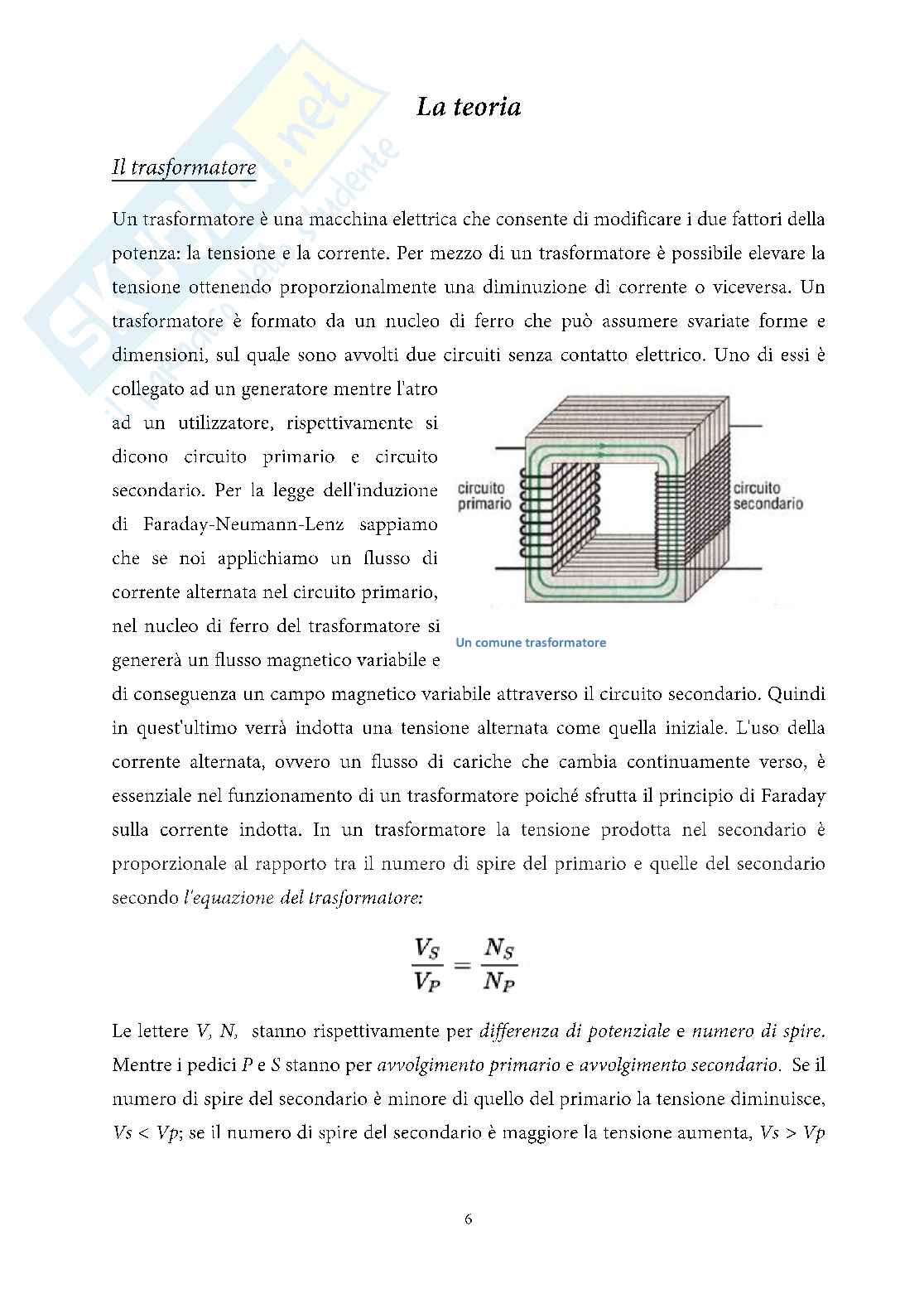Bobina di Tesla, tesina Pag. 6