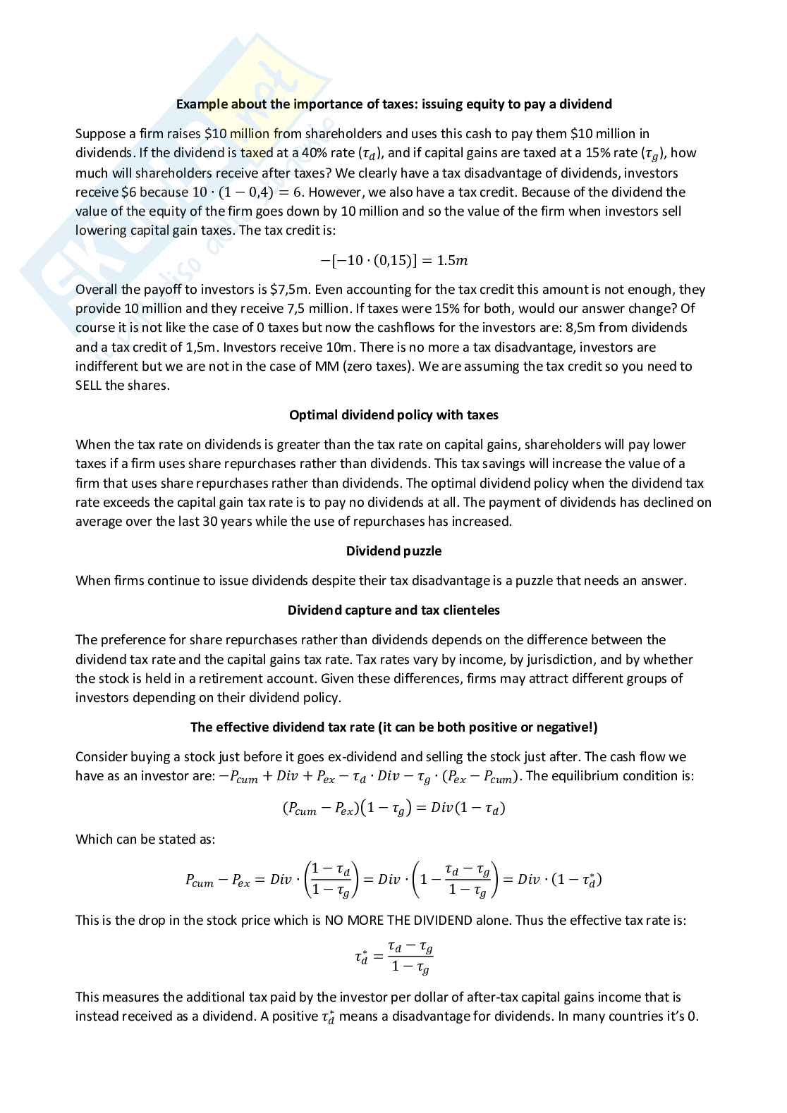 Corporate finance - Appunti completi (ENG) Pag. 26