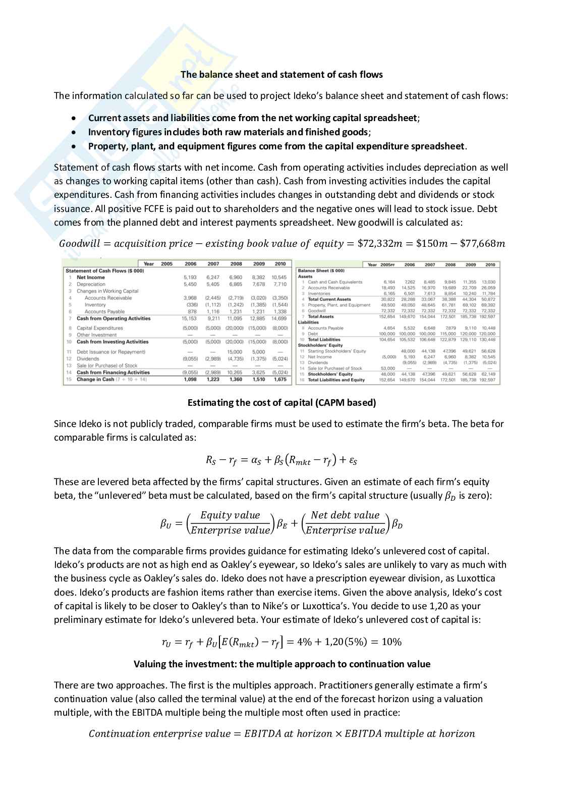 Corporate finance - Appunti completi (ENG) Pag. 46