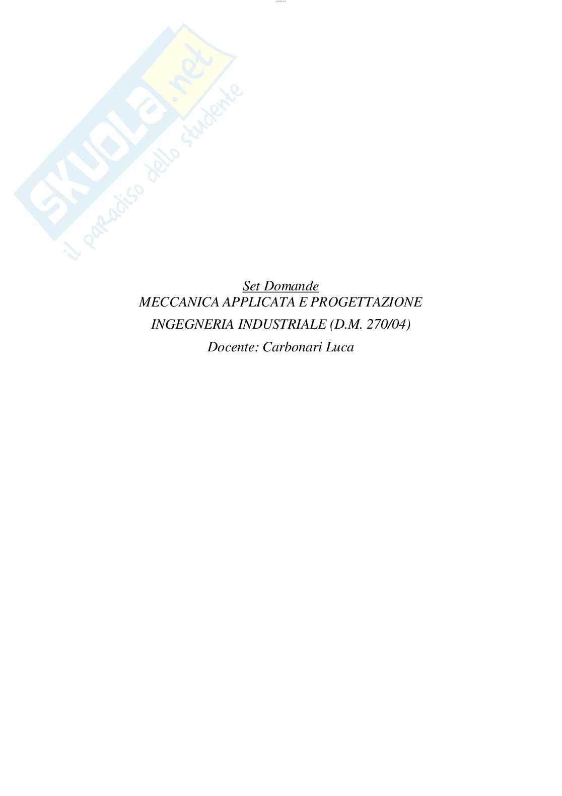 Risposte chiuse Meccanica applicata aggiornate 2023  Pag. 2