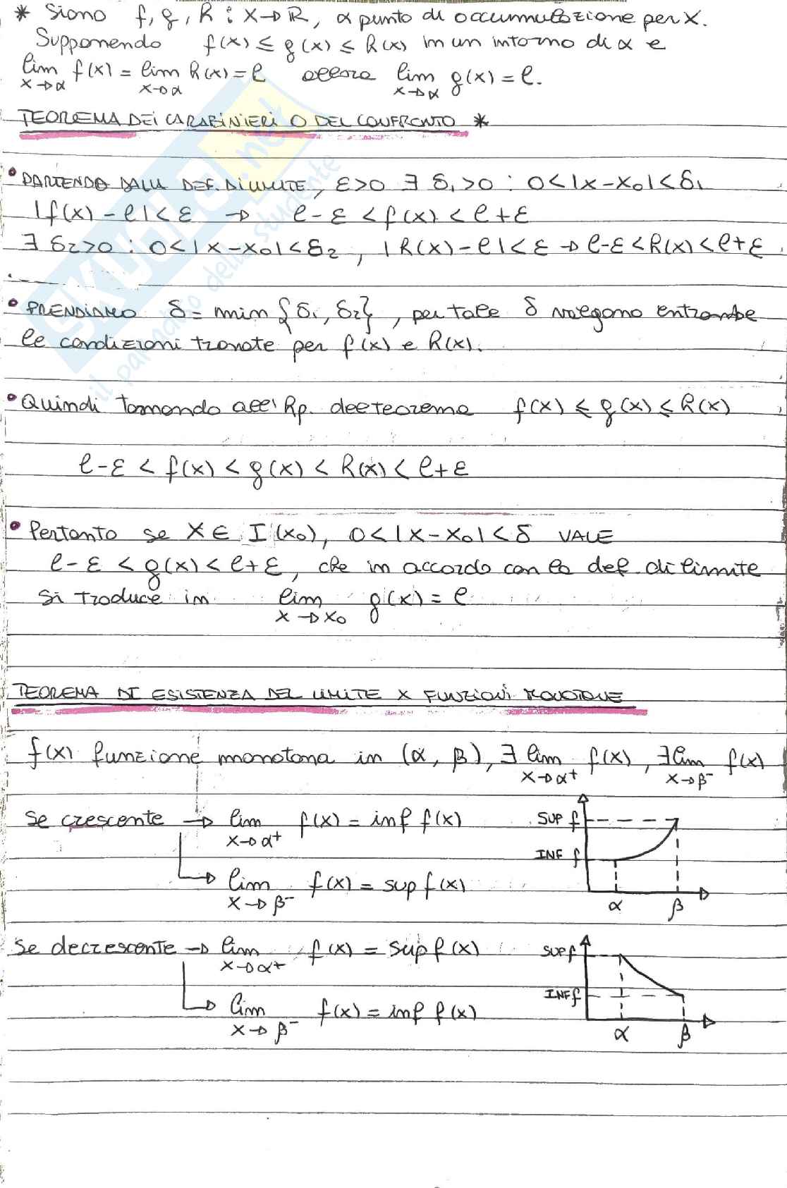Appunti per orale di analisi matematica 1 e 2 Pag. 2