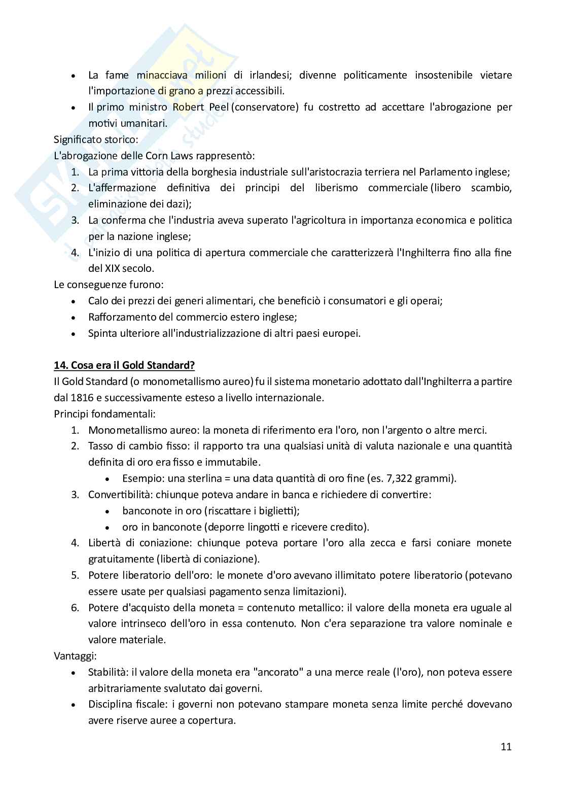 Storia economica – Paniere risposte aperte completo (135) – A.A. 2025/2026 Pag. 11