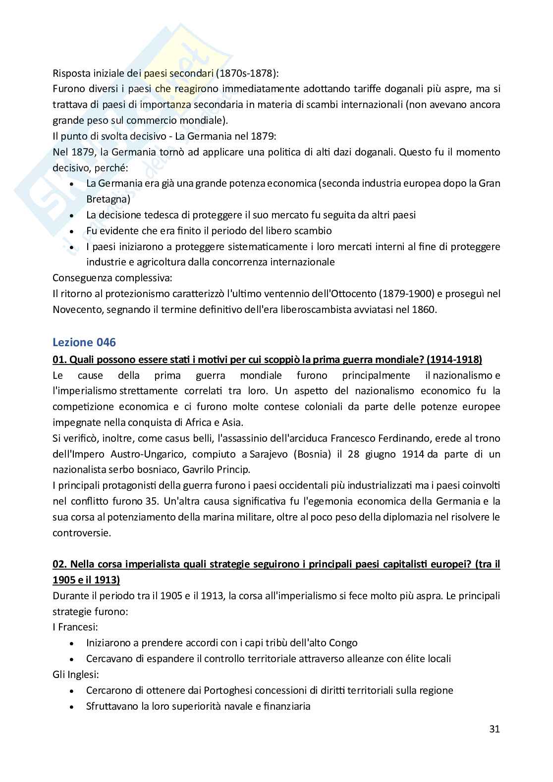 Storia economica – Paniere risposte aperte completo (135) – A.A. 2025/2026 Pag. 31