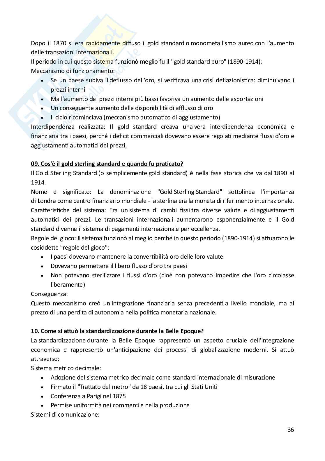 Storia economica – Paniere risposte aperte completo (135) – A.A. 2025/2026 Pag. 36