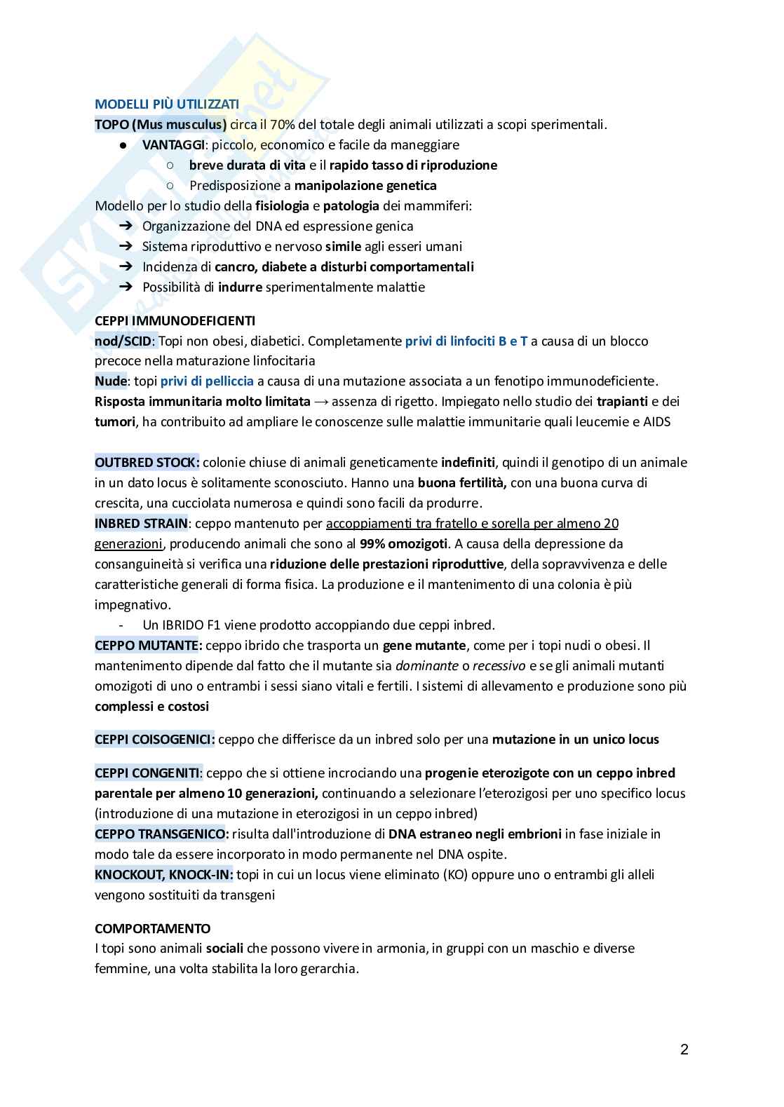 Fisiologia animale  Pag. 2