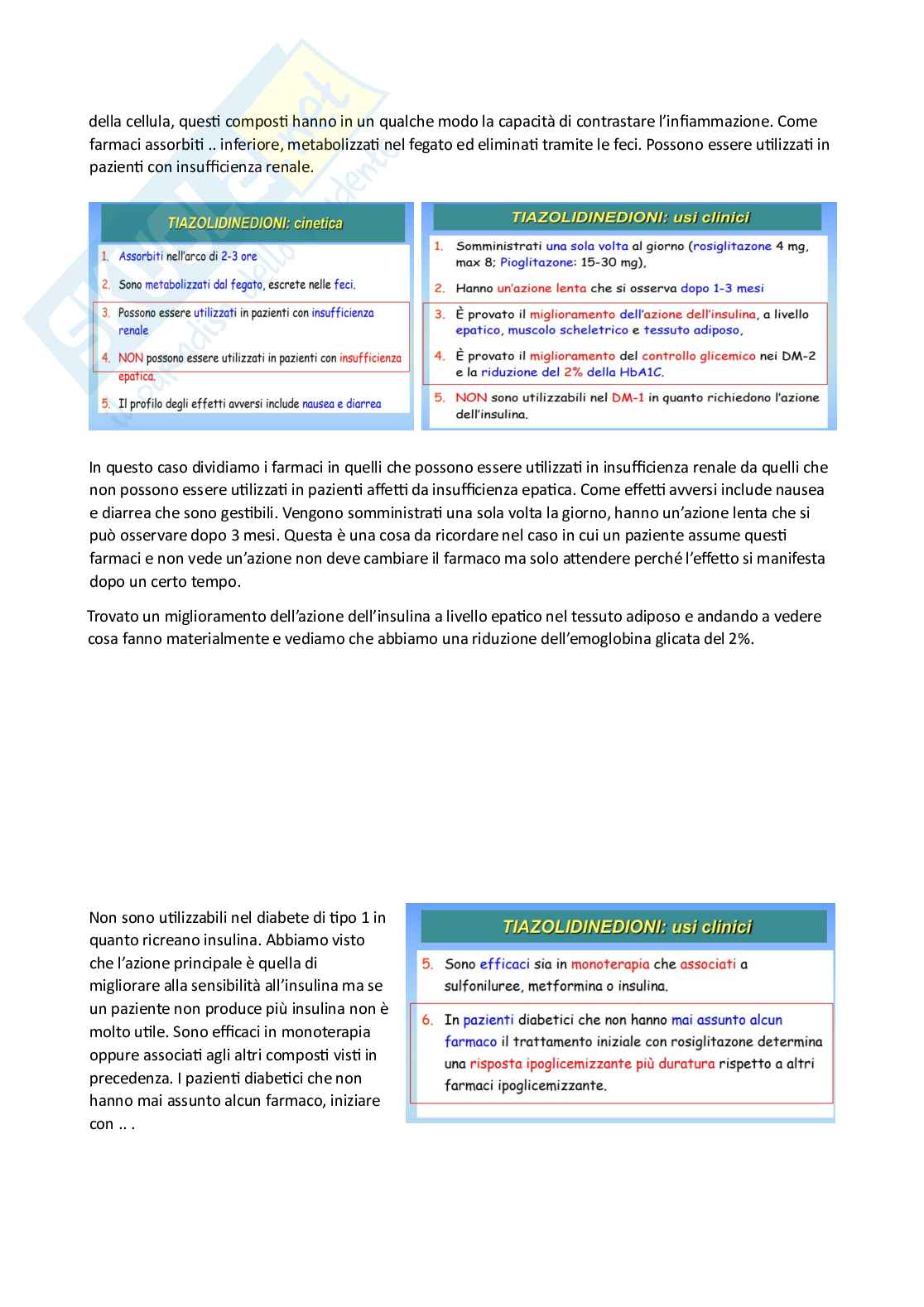 Farmacoterapia 2 - Parte 4 di 4 sul diabete Pag. 11