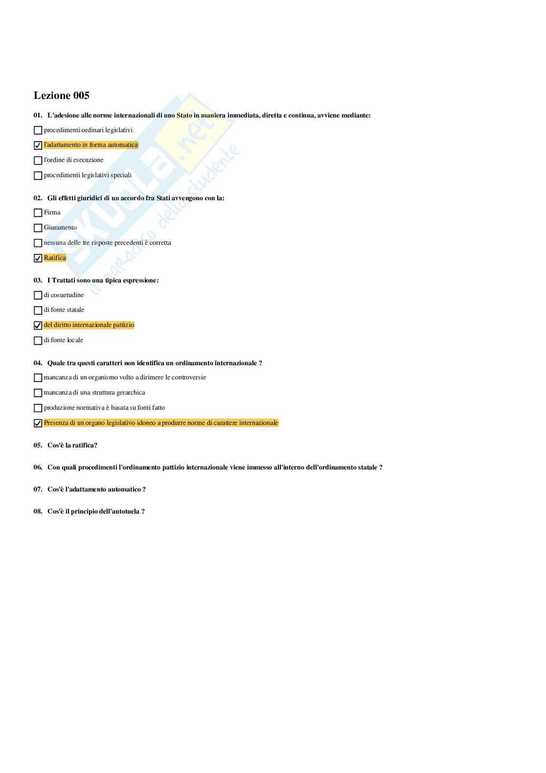 Paniere Istituzione di diritto pubblico (2026) - Risposte multiple corrette Pag. 6