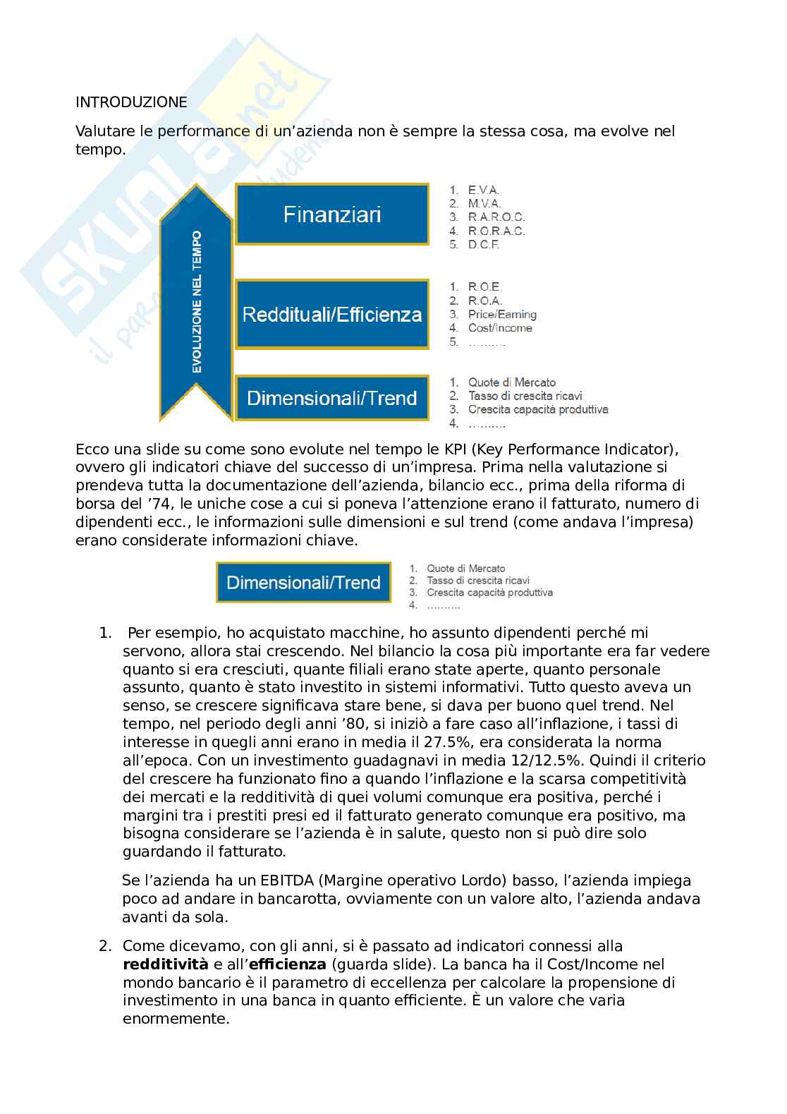 Appunti Analisi Finanziaria e Finanza D'Impresa I Modulo Pag. 2