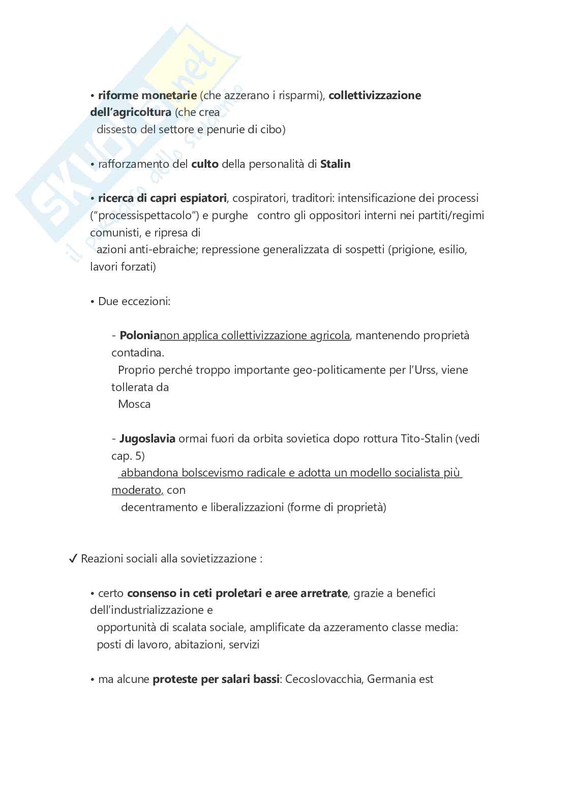 Riassunto esame Storia contemporanea, Prof. Curli Barbara, libro consigliato Postwar, Tony Judt Pag. 26