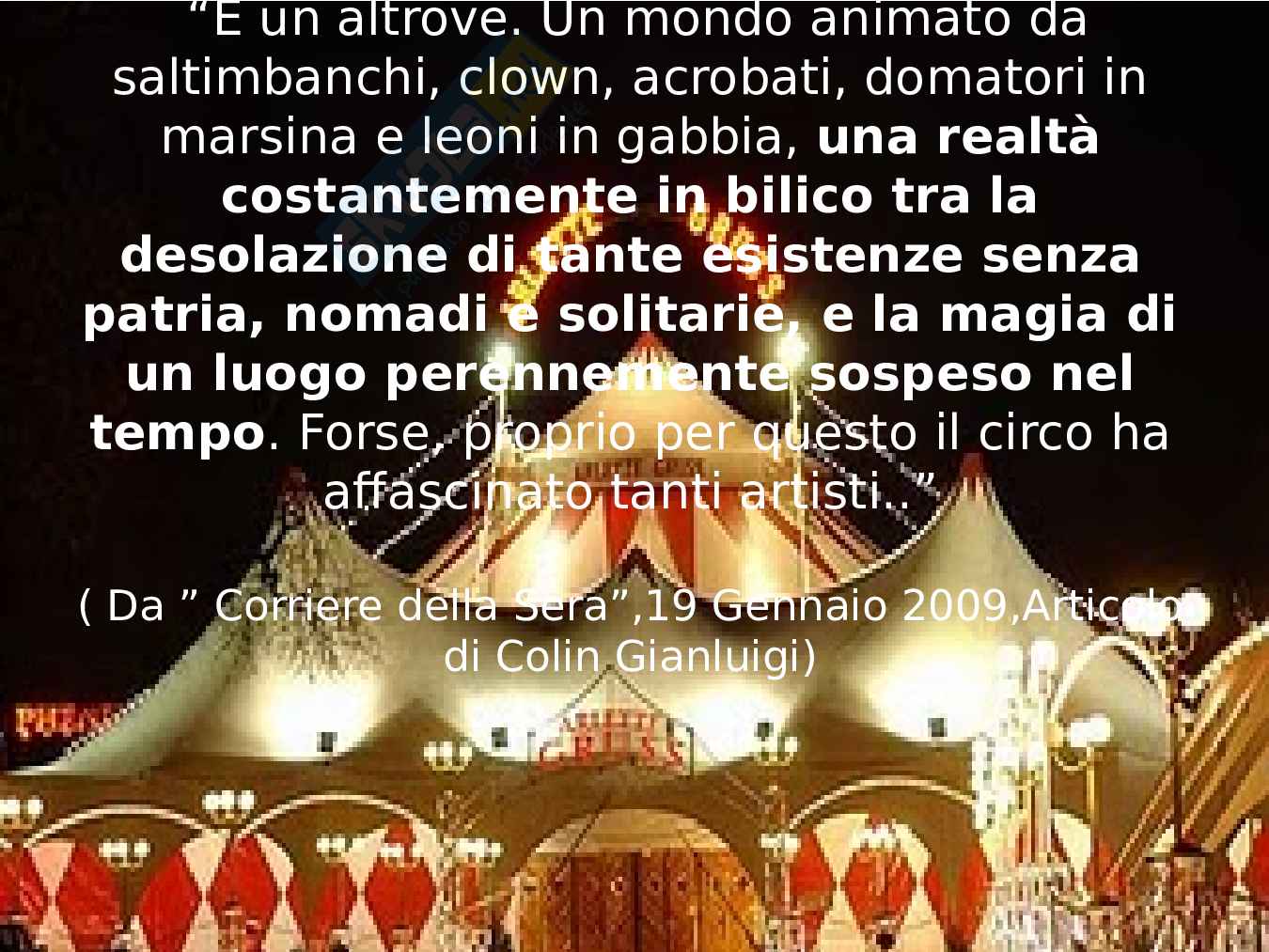 Tra palco e realtà Pag. 11