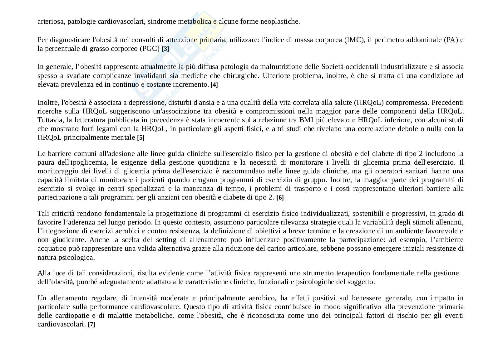 Esame attività motoria adattata alle malattie cardiovascolari, respiratorie metaboliche  Pag. 2