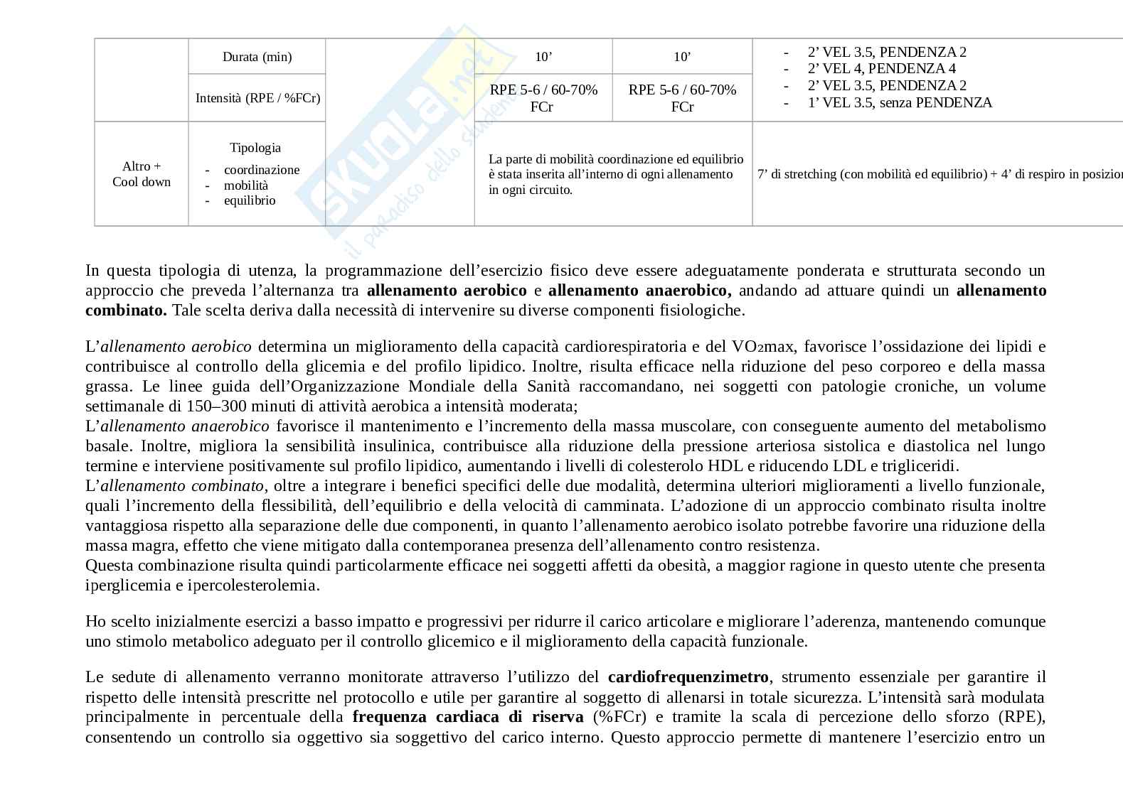 Esame attività motoria adattata alle malattie cardiovascolari, respiratorie metaboliche  Pag. 6