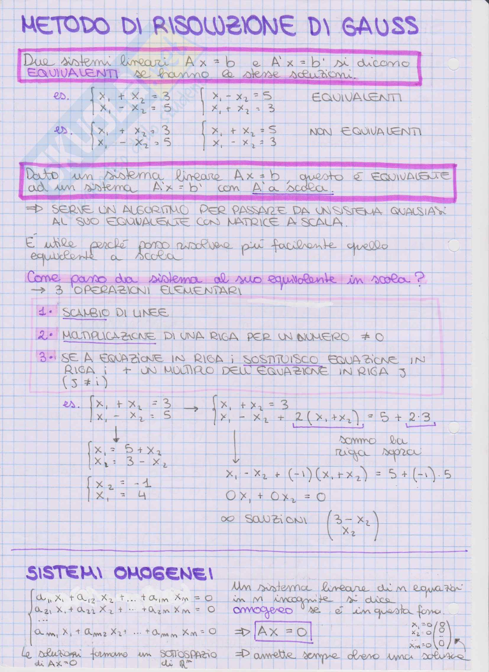 Appunti Algebra lineare Pag. 6