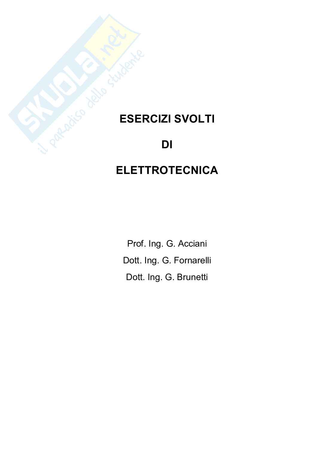 Esercizi di Principi e applicazioni dell'ingegneria elettrica Pag. 1