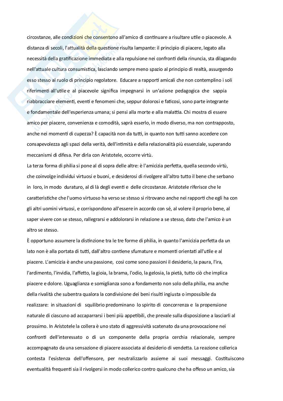 Riassunto esame Pedagogia generale e sociale , Prof. Iannone Anna, libro consigliato Il ciondolo spezzato , Zannoni  Pag. 6