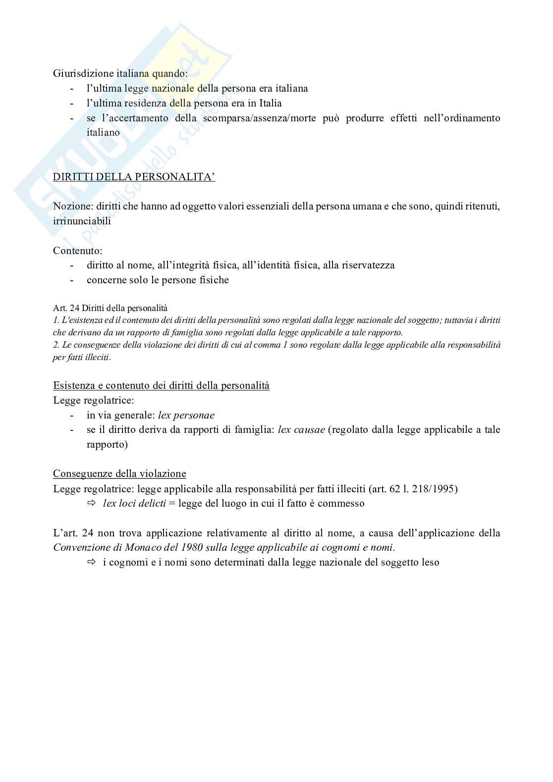 Diritto internazionale privato Pag. 21