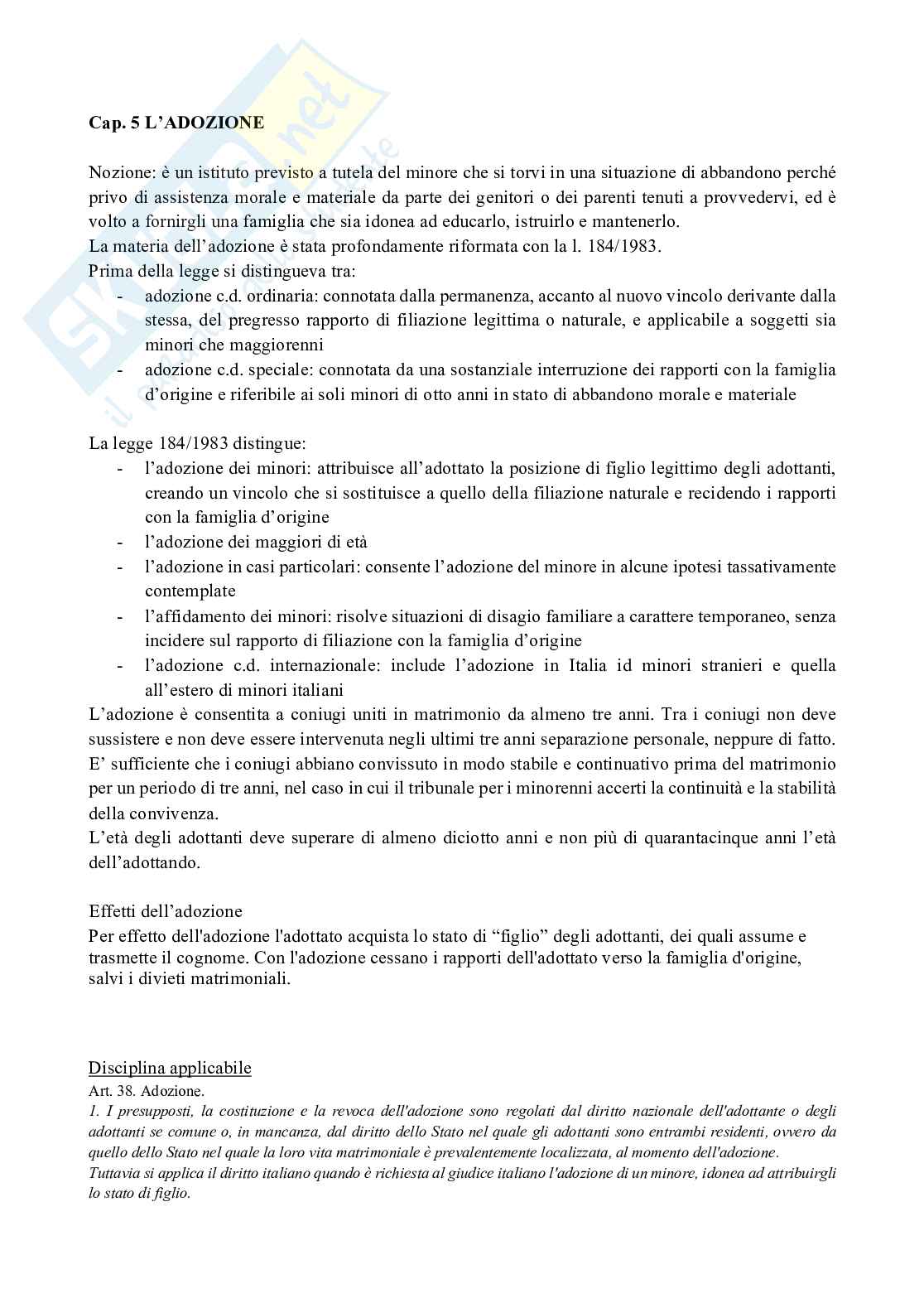 Diritto internazionale privato Pag. 36