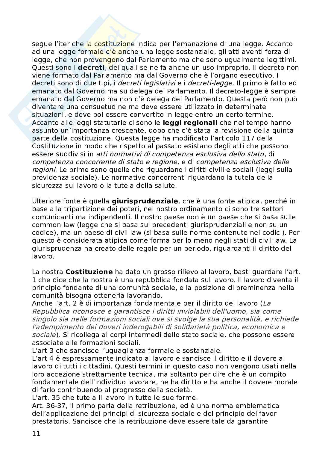Introduzione al diritto del lavoro Pag. 11