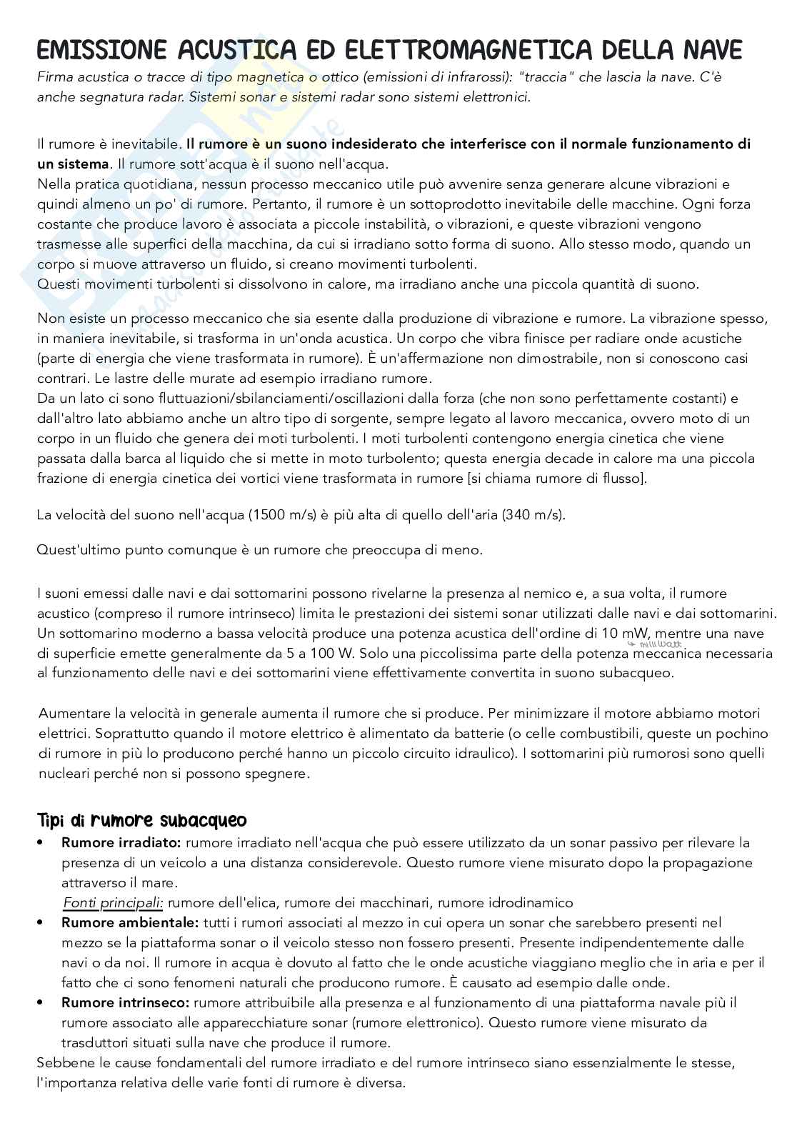 Appunti Emissione acustica ed elettromagnetica - Parte 1 Pag. 1