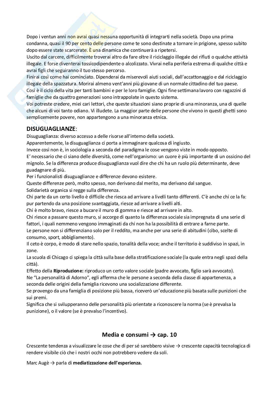 Appunti sociologia generale Pag. 16