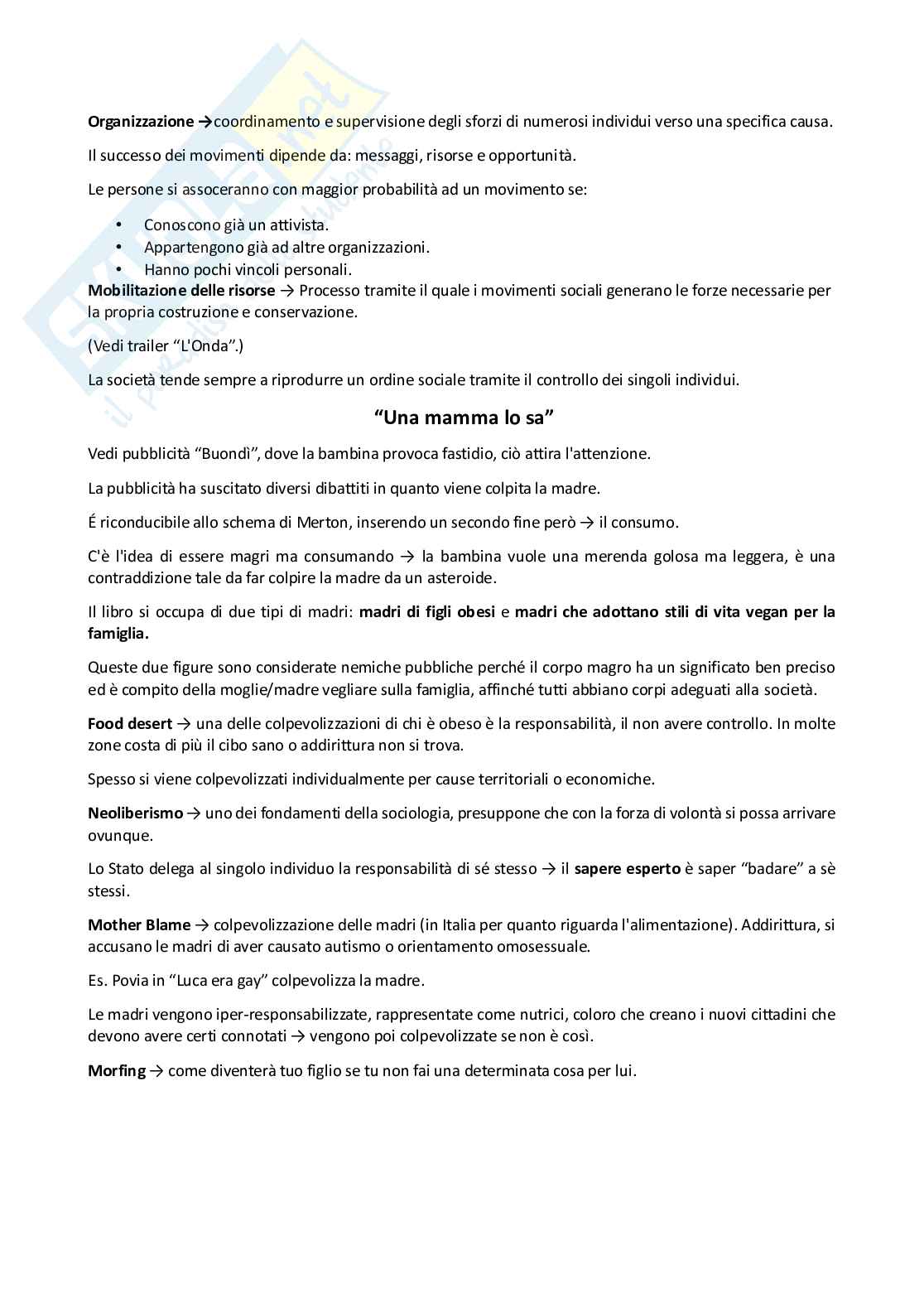 Appunti sociologia generale Pag. 21