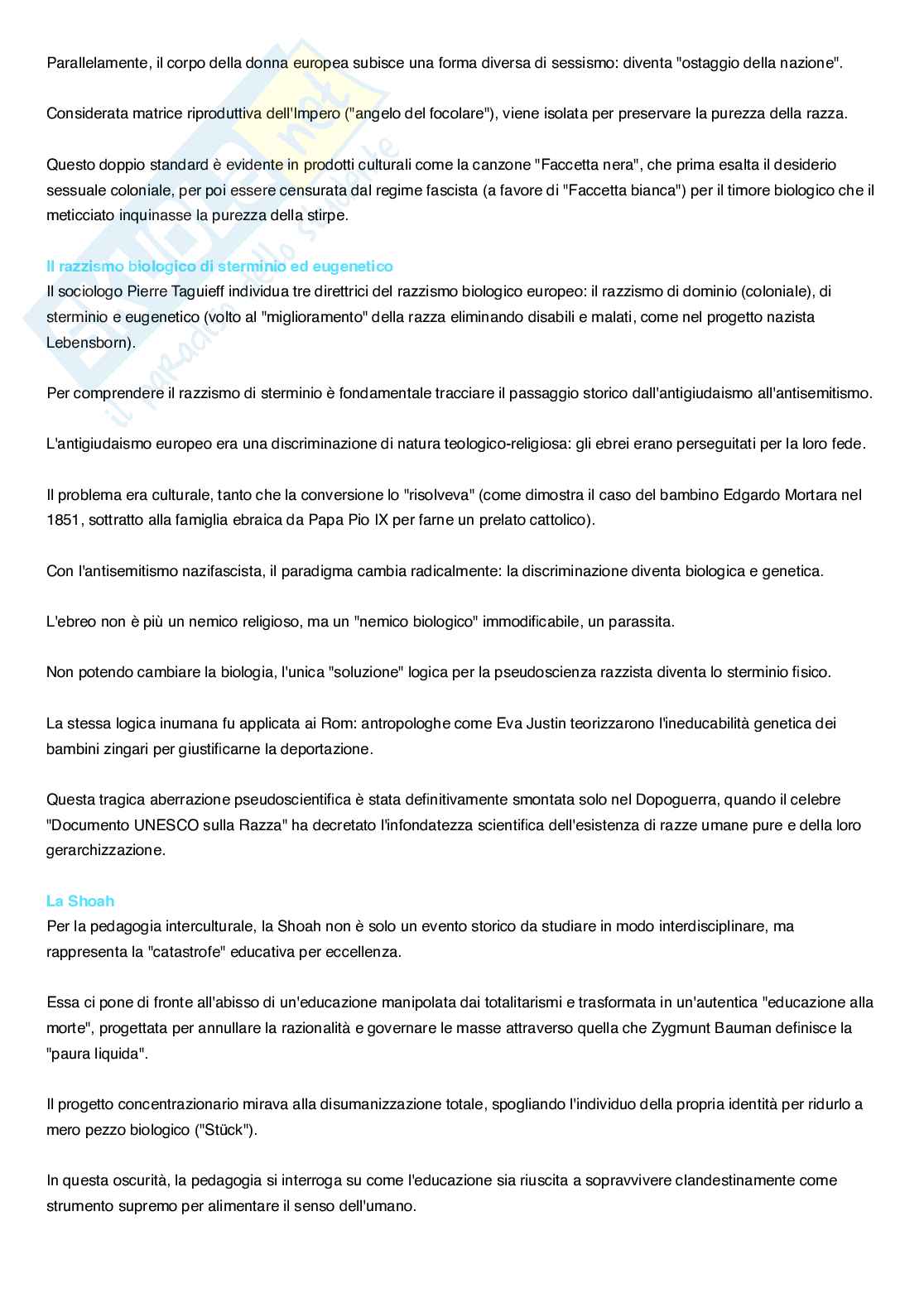 Appunti esame a scelta Pedagogia interculturale Pag. 16