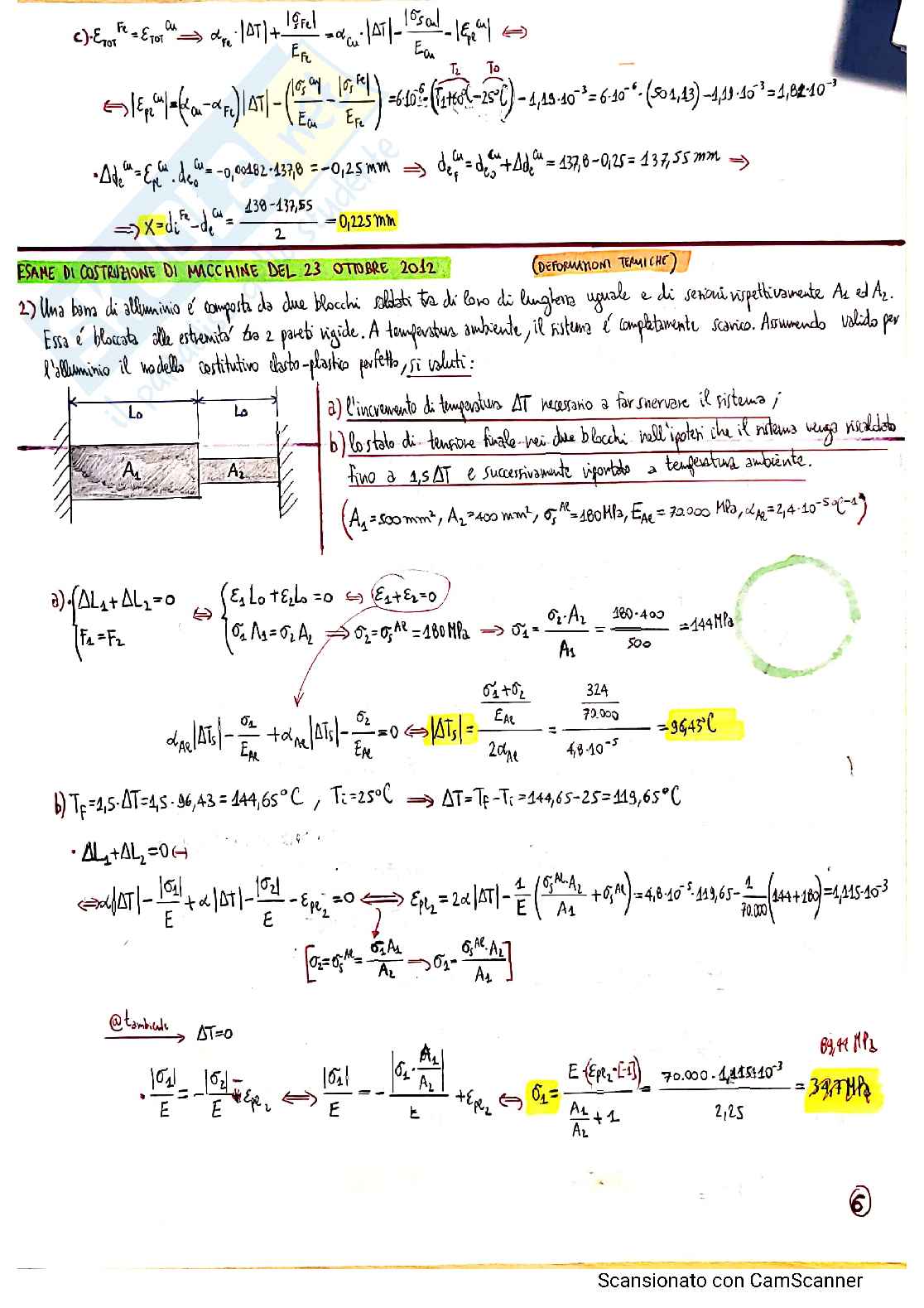 Esercizi esame Costruzione di Macchine prof. Sasso Pag. 6