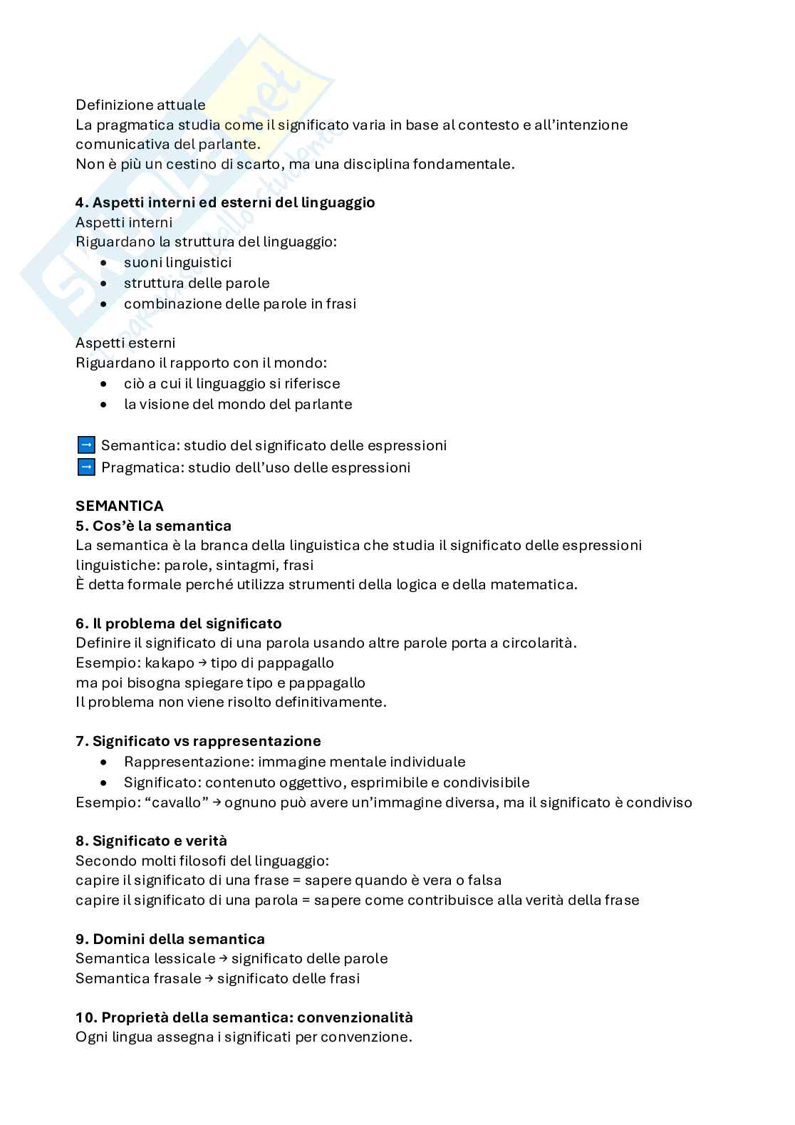 Appunti di Linguaggio e comunicazione - Parte di semantica Pag. 2