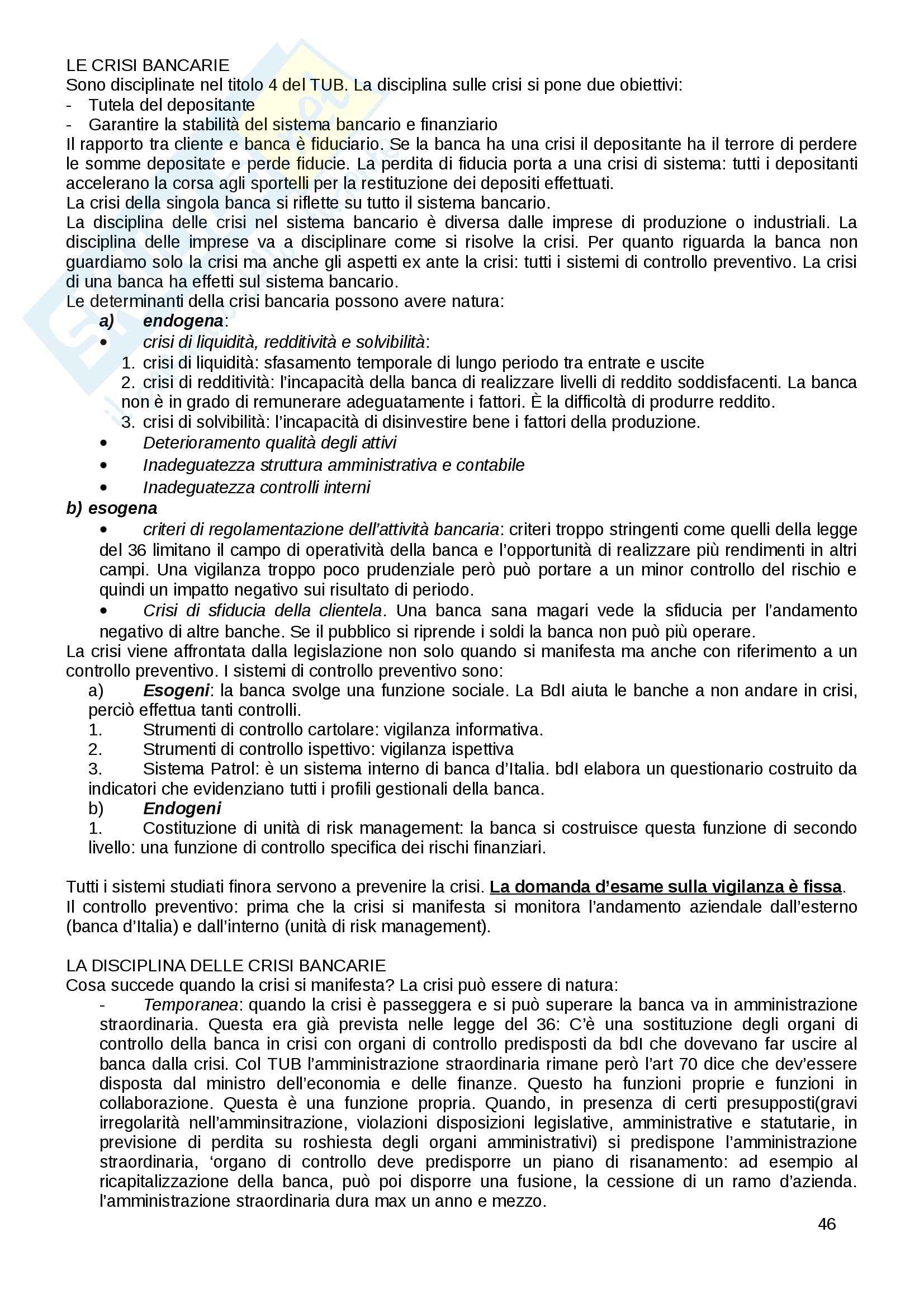 Appunti di economia e tecnica bancaria Pag. 46