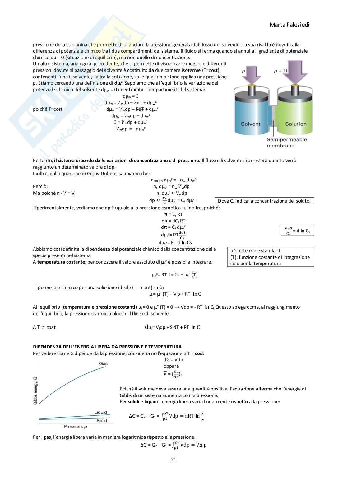 Riassunto di Chimica Fisica Pag. 21