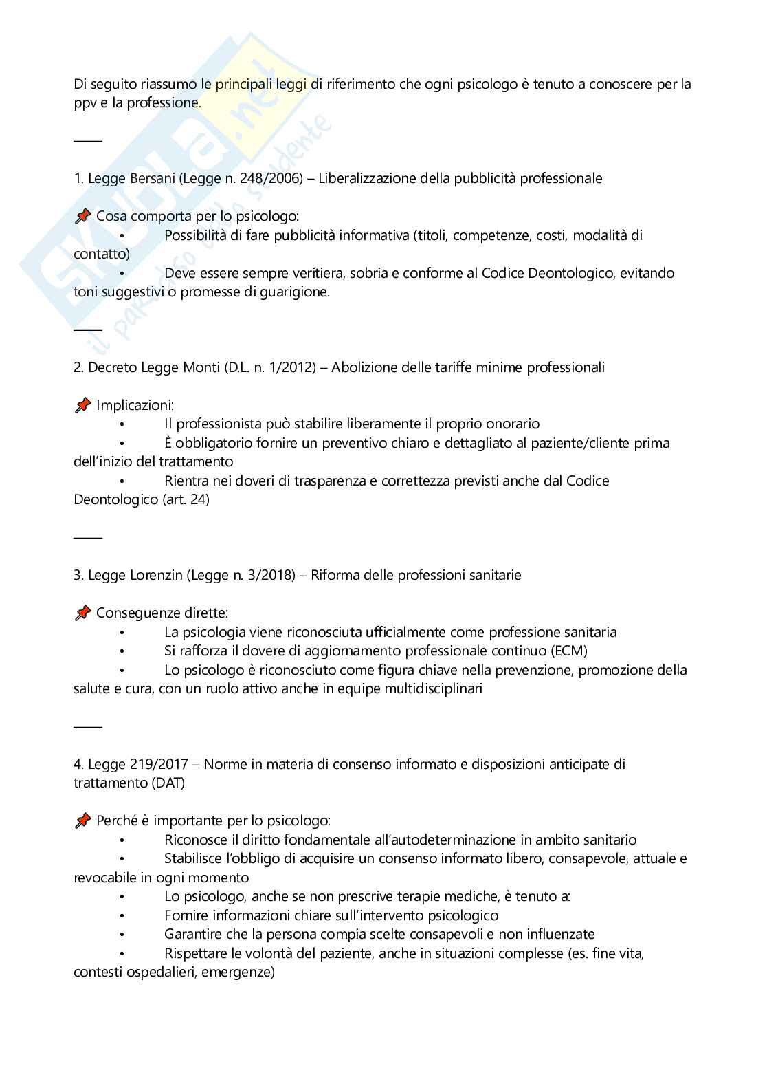 Domande Esame di Stato Psicologia Pag. 1